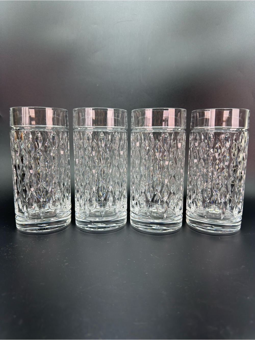 Ralph Lauren Aston Cut Crystal Highball Glasses - Picture 2 of 8